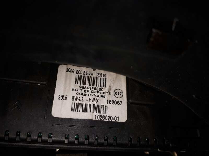 Recambio de cuadro instrumentos para citroën c4 berlina sx referencia OEM IAM 9654149380  