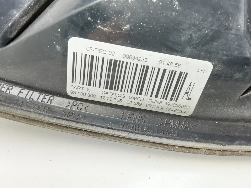 Recambio de piloto trasero derecho para opel astra h ber. cosmo referencia OEM IAM 93190306 495056087 