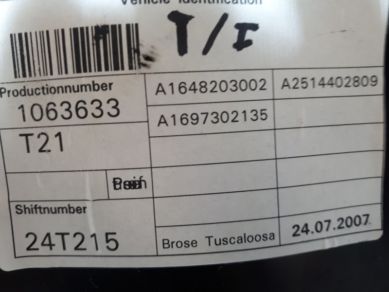 Recambio de elevalunas trasero izquierdo para mercedes-benz clase r (w251) 320 cdi (251.022) referencia OEM IAM A1697302135  