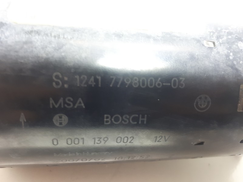 Recambio de motor arranque para bmw serie 1 berlina (e81/e87) 120d referencia OEM IAM 7798006 0001139002 