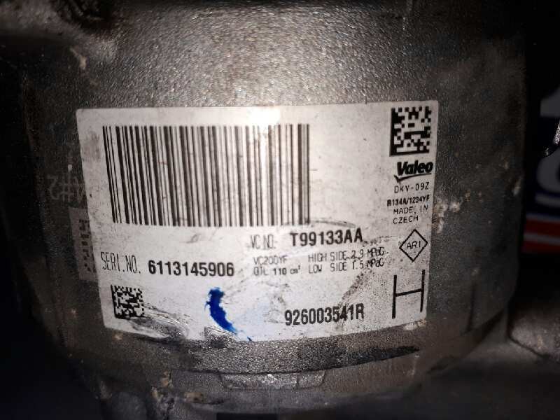 Recambio de compresor aire acondicionado para dacia sandero stepway referencia OEM IAM 926003541R T99133AA DKV09Z