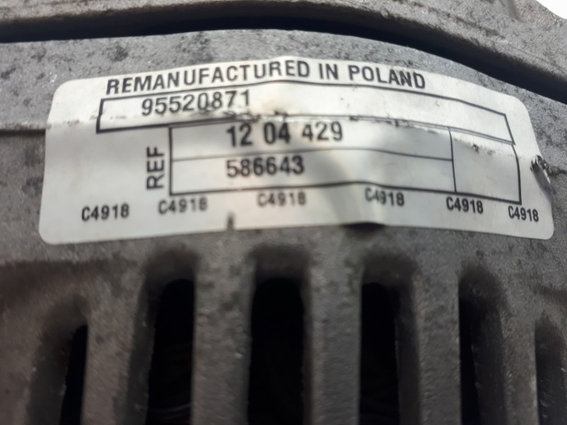 Recambio de alternador para opel corsa c corsavan referencia OEM IAM 95520871 TG9S011 
