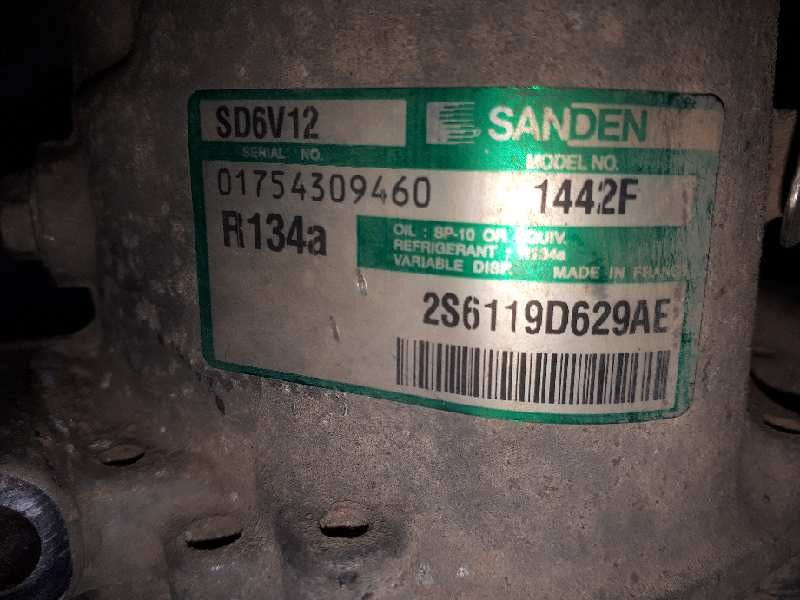 Recambio de compresor aire acondicionado para ford fusion (cbk) ambiente referencia OEM IAM 2S6119D629AE 1442F 