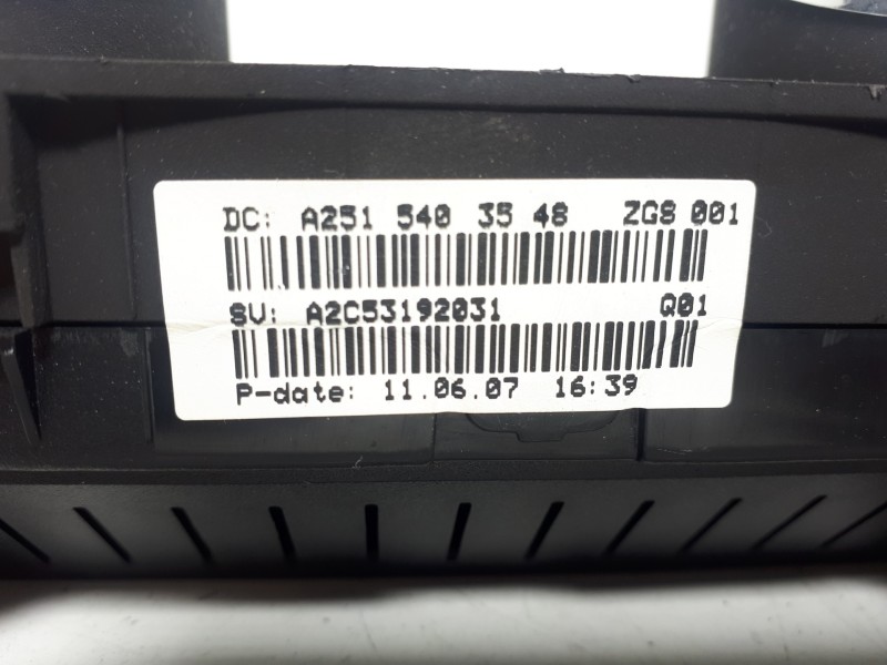Recambio de cuadro instrumentos para mercedes-benz clase r (w251) 320 cdi (251.022) referencia OEM IAM A2515403548 A2C53192031 A