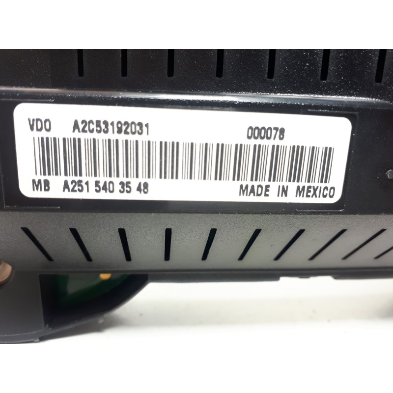 Recambio de cuadro instrumentos para mercedes-benz clase r (w251) 320 cdi (251.022) referencia OEM IAM A2515403548 A2C53192031 A