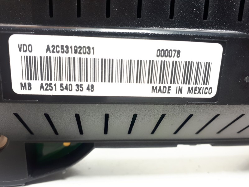 Recambio de cuadro instrumentos para mercedes-benz clase r (w251) 320 cdi (251.022) referencia OEM IAM A2515403548 A2C53192031 A