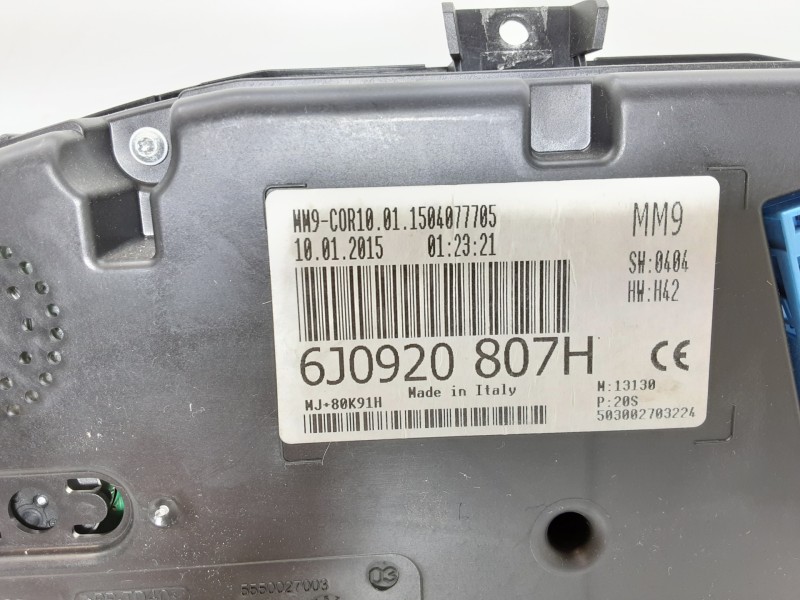 Recambio de cuadro instrumentos para seat ibiza sc (6j1) style tech referencia OEM IAM 6J0920807H  