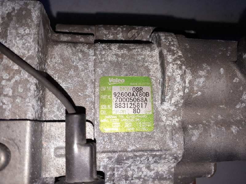 Recambio de compresor aire acondicionado para nissan micra (k12e) acenta referencia OEM IAM 92600AX80B Z0005068A 