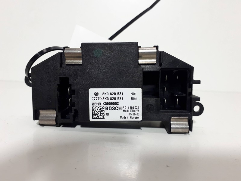 Recambio de resistencia calefaccion para audi a5 coupe (8t) 3.0 tdi quattro referencia OEM IAM 8K0820521 K5909002 F011500024