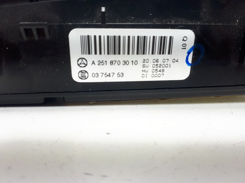 Recambio de modulo electronico para mercedes-benz clase r (w251) 320 cdi (251.022) referencia OEM IAM A2518703010 03754753 