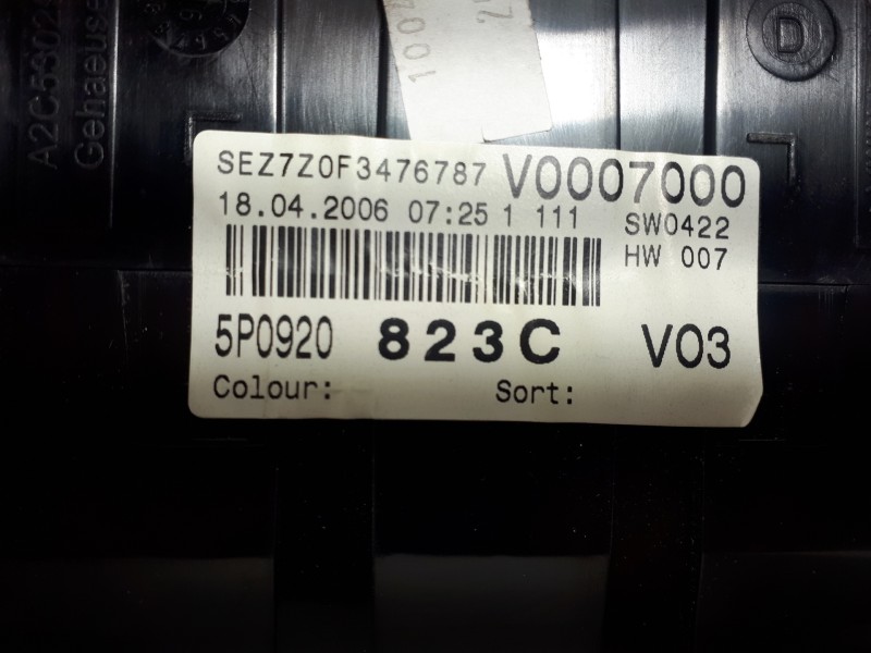 Recambio de cuadro instrumentos para seat toledo (5p2) exclusive referencia OEM IAM 5P0920823C 110080280010 