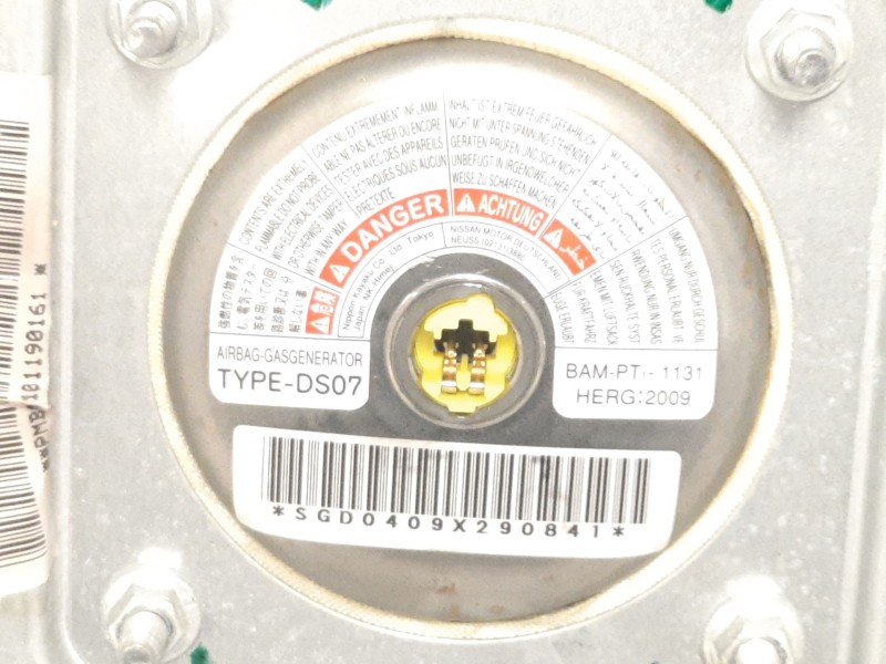 Recambio de airbag delantero izquierdo para nissan micra (k12e) acenta referencia OEM IAM SGD0409X29084T  
