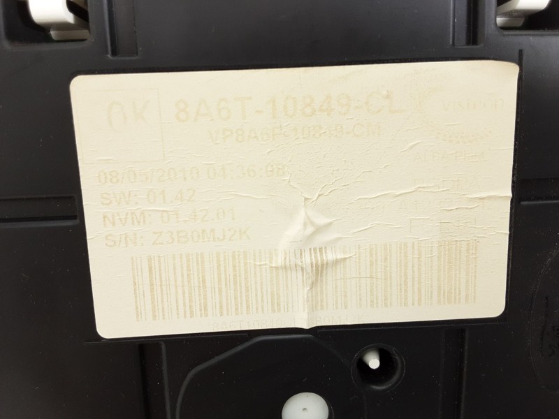 Recambio de cuadro instrumentos para ford fiesta (cb1) ambiente referencia OEM IAM 8A6T10849CL  