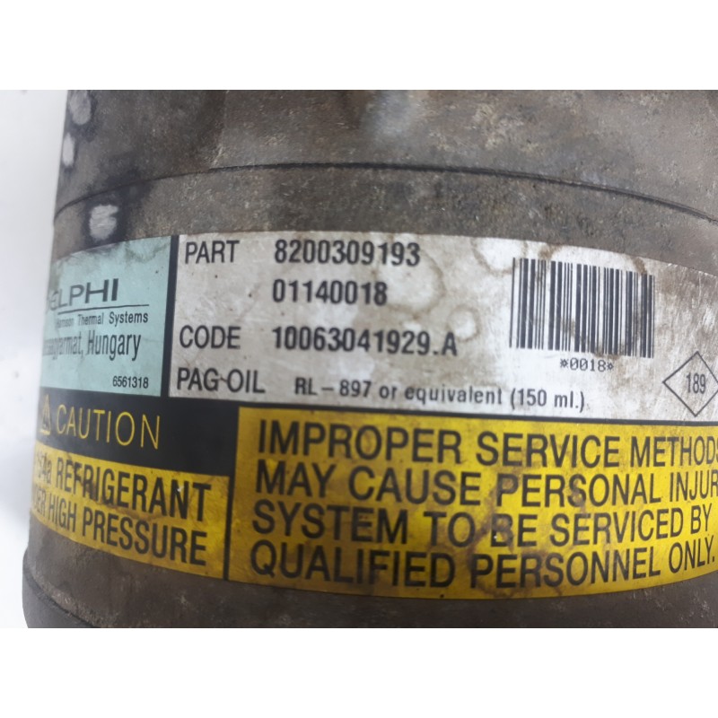 Recambio de compresor aire acondicionado para renault megane ii classic berlina confort authentique referencia OEM IAM 820030919