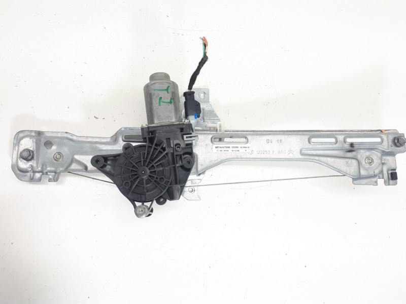 Recambio de elevalunas trasero izquierdo para citroën c-elysée exclusive referencia OEM IAM 9674437380  