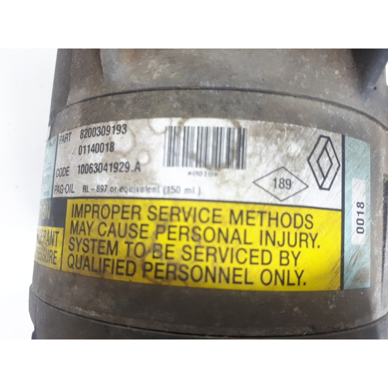 Recambio de compresor aire acondicionado para renault megane ii classic berlina confort authentique referencia OEM IAM 820030919