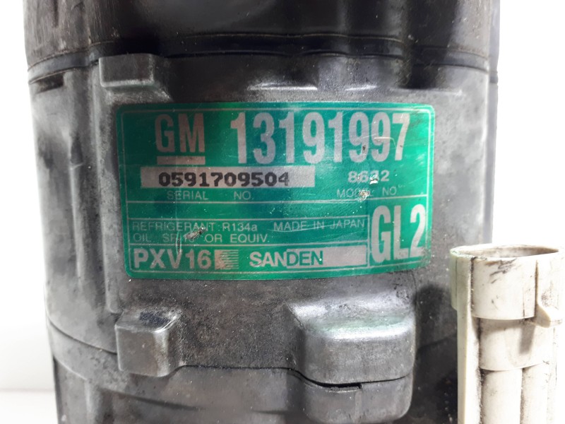 Recambio de compresor aire acondicionado para opel vectra c berlina 3.2 v6 24v cat (z 32 se / la3) referencia OEM IAM 13191997 8 Recambio de compresor aire acondicionado para opel vectra c berlina 3.2 v6 24v cat (z 32 se / la3) referencia OEM IAM 13191997 8