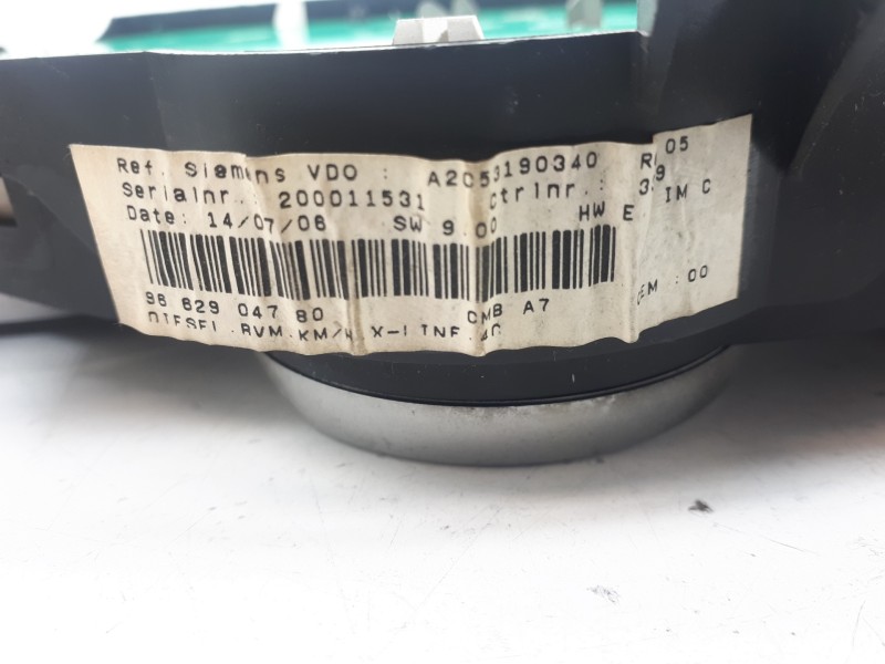 Recambio de cuadro instrumentos para peugeot 207 confort referencia OEM IAM 9662904780 A2C53190340 