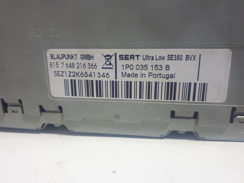 Recambio de sistema audio / radio cd para seat leon (1p1) comfort limited referencia OEM IAM 1P0035153  