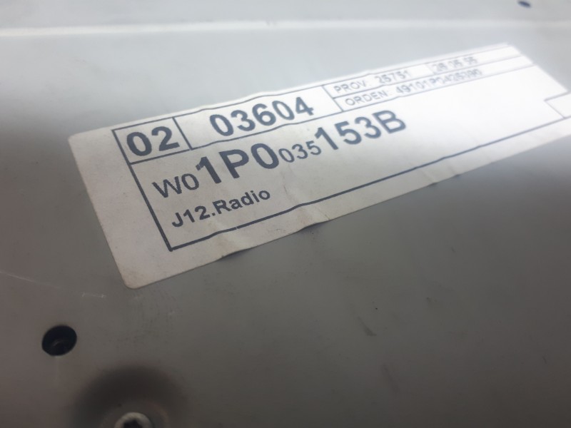 Recambio de sistema audio / radio cd para seat leon (1p1) comfort limited referencia OEM IAM 1P0035153  