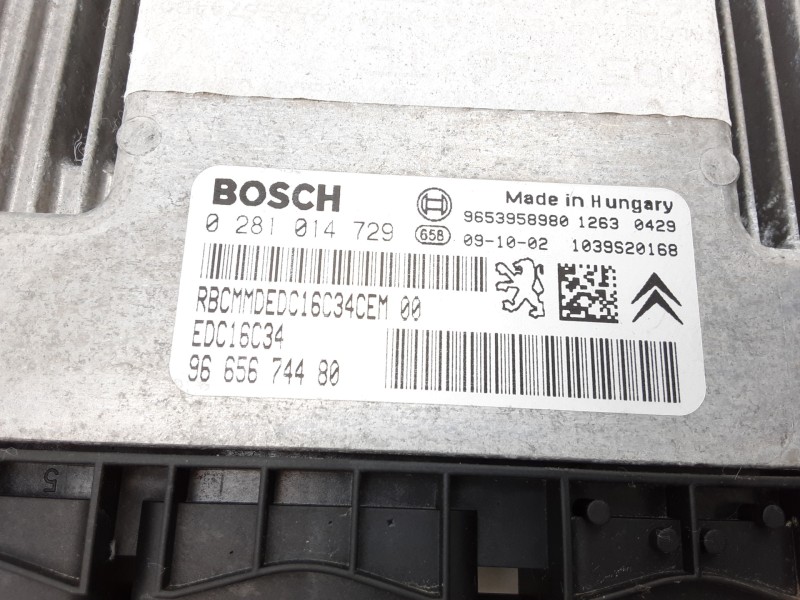 Recambio de centralita motor uce para peugeot 5008 confort referencia OEM IAM 9665674480 0281014724 EDC16C34