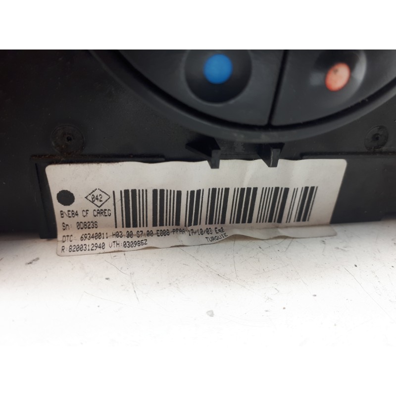 Recambio de mando climatizador para renault megane ii classic berlina confort authentique referencia OEM IAM 8200312940  