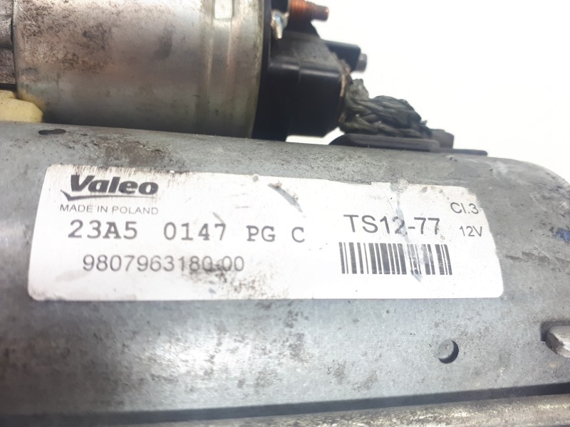 Recambio de motor arranque para citroën c-elysée exclusive referencia OEM IAM 9807963180 TS1277 