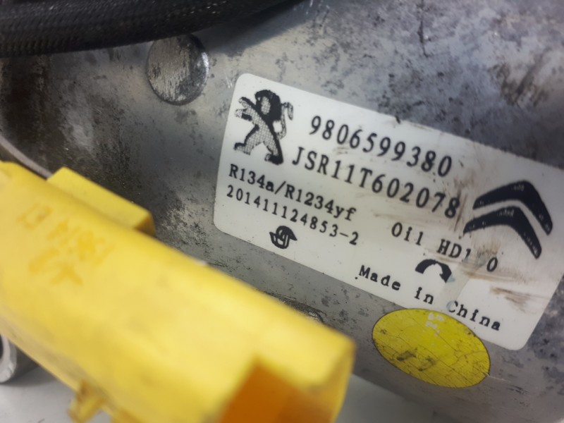 Recambio de compresor aire acondicionado para citroën c-elysée exclusive referencia OEM IAM 9806599380 JSR11T602078 201411124853