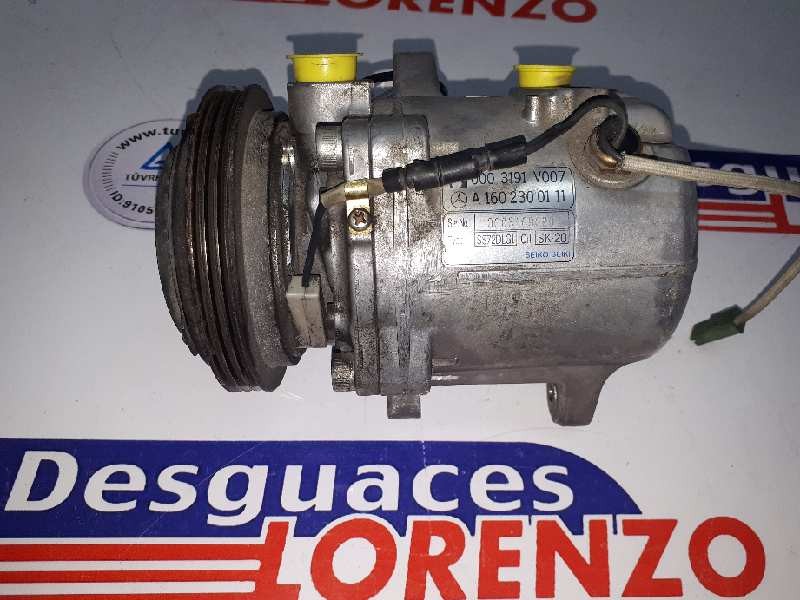 Recambio de compresor aire acondicionado para smart coupe pure referencia OEM IAM A1602300111 0003191V007 SS72DLG1