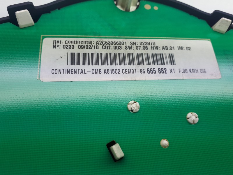 Recambio de cuadro instrumentos para citroën c3 1.6 hdi audace referencia OEM IAM 96665882XT A2C53366301 