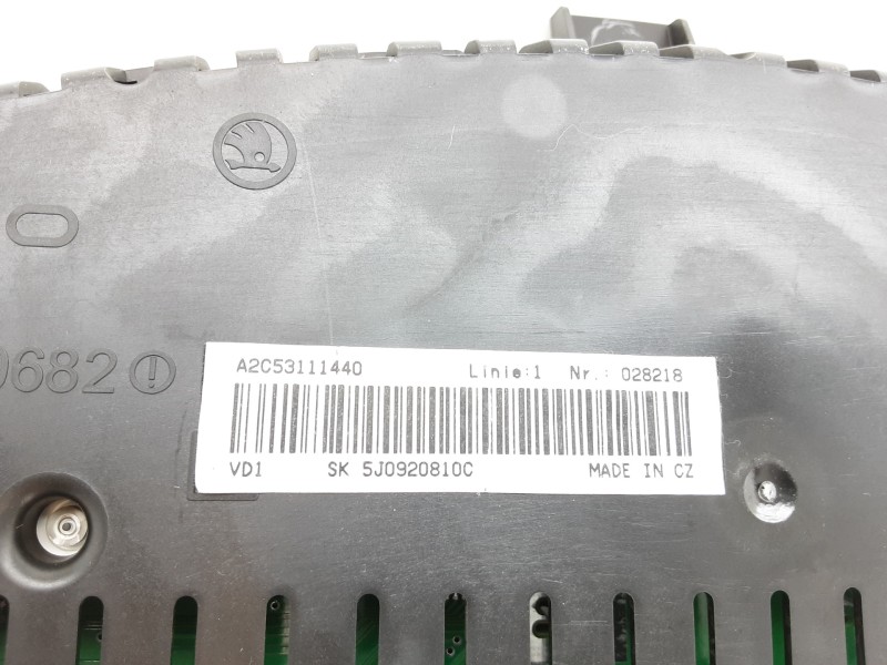 Recambio de cuadro instrumentos para skoda fabia (5j2 ) style referencia OEM IAM 5J0920810C A2C53111440 