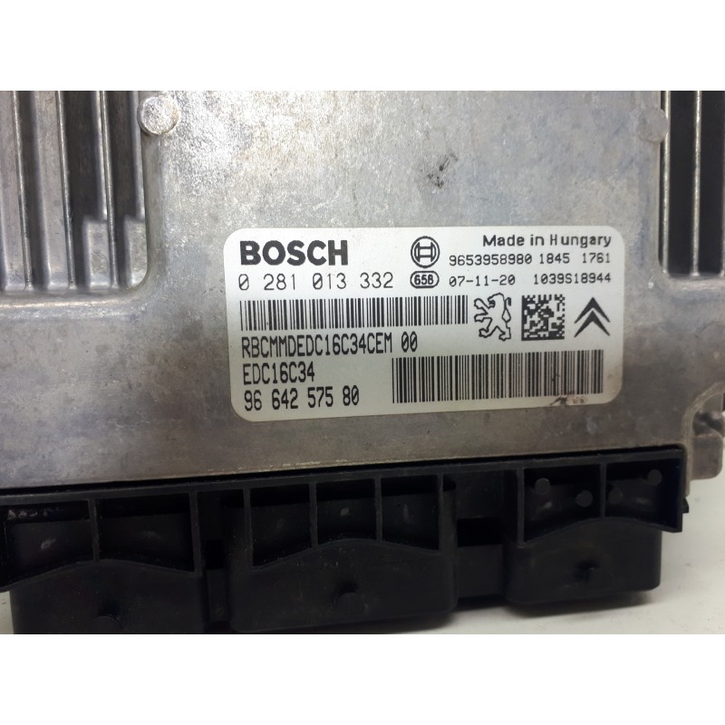 Recambio de centralita motor uce para peugeot 308 1.6 16v hdi fap referencia OEM IAM 9664257580 0281013332 EDC16C34