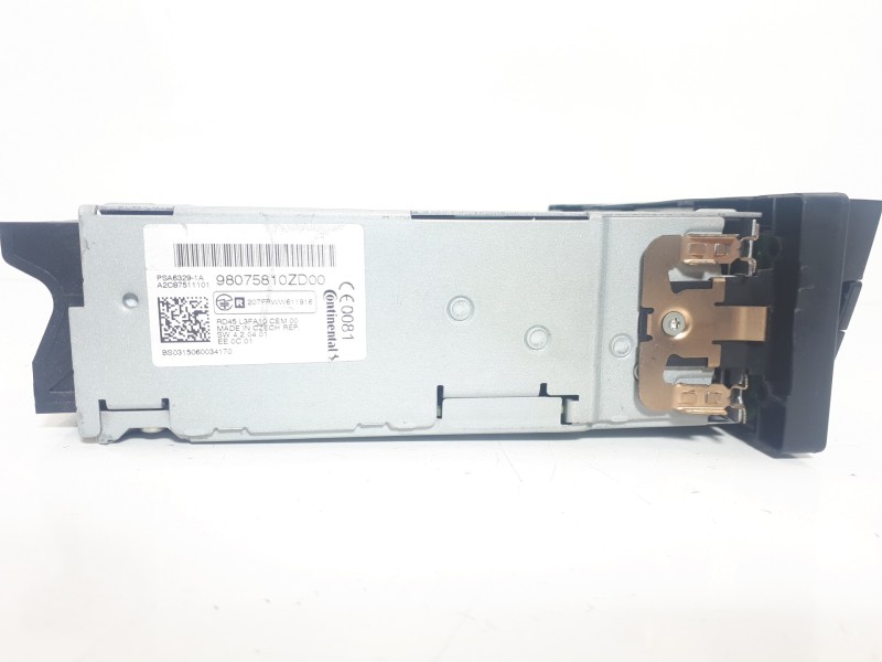 Recambio de sistema audio / radio cd para citroën c-elysée exclusive referencia OEM IAM 98075810ZD00  