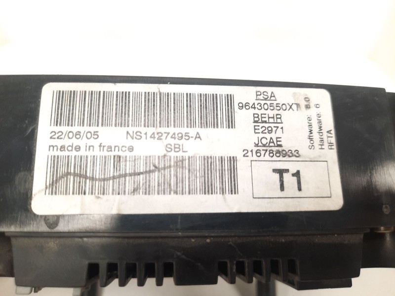 Recambio de mando calefaccion / aire acondicionado para peugeot 206 sw 2.0 16v cat referencia OEM IAM 96430550XT 7342 