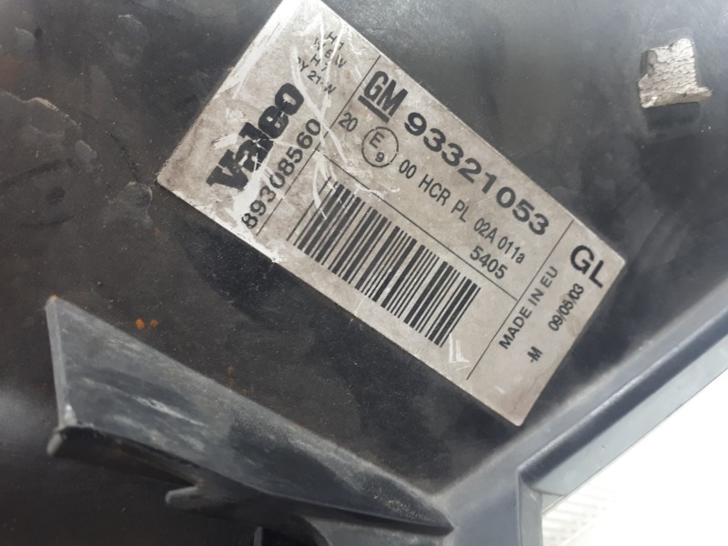 Recambio de faro derecho para opel meriva cosmo referencia OEM IAM 93321053  