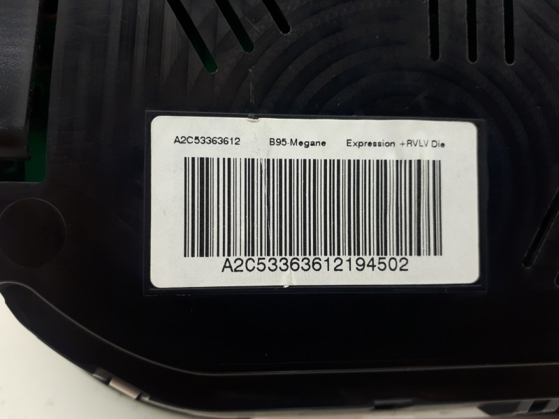 Recambio de cuadro instrumentos para renault megane iii berlina 5 p bose edition referencia OEM IAM RNI248107859R A2C53363612 