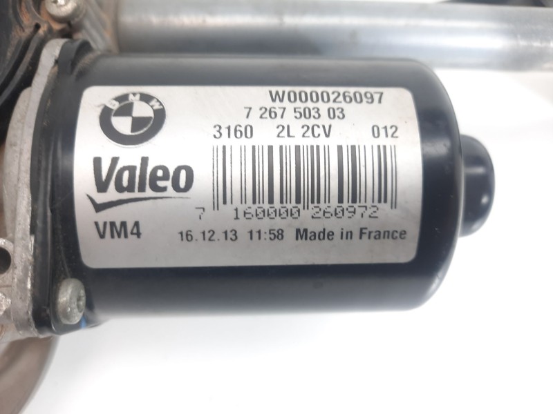 Recambio de motor limpia delantero para bmw 1 (f20) 118 d referencia OEM IAM W000026097 726750303 31602L2CV