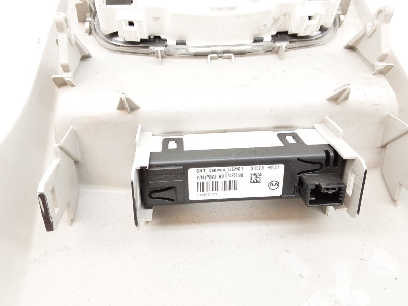Recambio de luz interior para citroën c4 lim. 1.6 e-hdi fap referencia OEM IAM 9807496180  