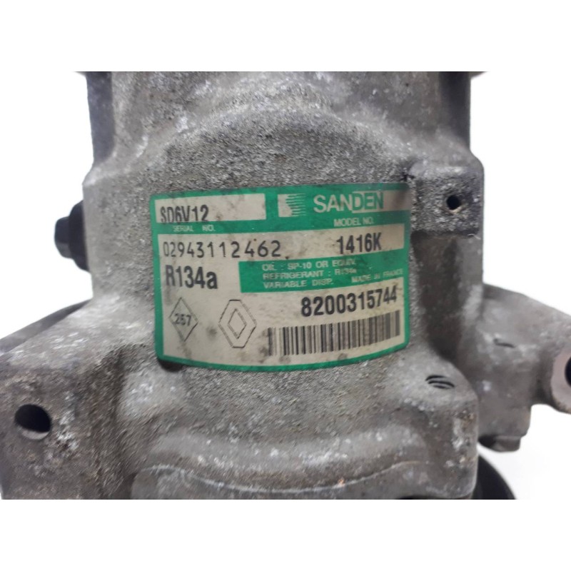 Recambio de compresor aire acondicionado para renault clio ii fase ii (b/cb0) societe generique referencia OEM IAM 8200315744 14