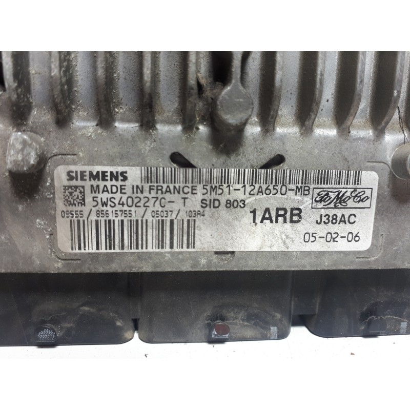 Recambio de centralita motor uce para ford focus berlina (cap) s referencia OEM IAM 5M5112A650MB 5WS40227C SID803Ñ