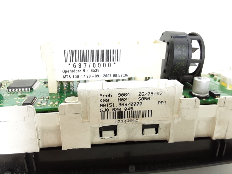 Recambio de mando calefaccion / aire acondicionado para skoda fabia (5j2 ) style referencia OEM IAM 5J0820045  