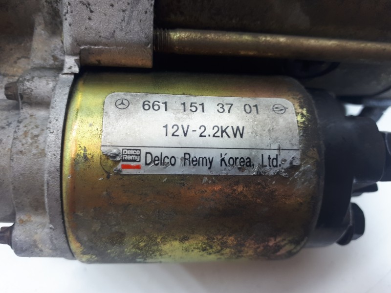 Recambio de motor arranque para ssangyong rexton 270 xdi limited referencia OEM IAM 6611513701A  