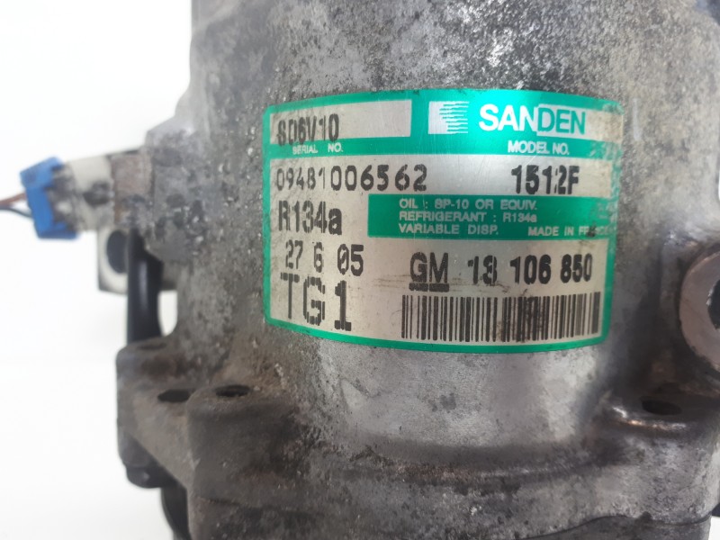 Recambio de compresor aire acondicionado para opel tigra twin top cosmo referencia OEM IAM 13106850 1512F 