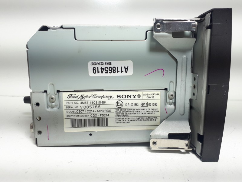 Recambio de sistema audio / radio cd para ford focus berlina (cap) s referencia OEM IAM 4M5J18C815BXQ  