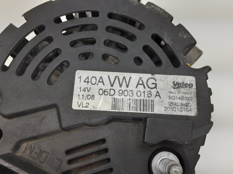 Recambio de alternador para audi a4 avant (8e) 1.8 t referencia OEM IAM 06D903016A SG14B022 140A Recambio de alternador para audi a4 avant (8e) 1.8 t referencia OEM IAM 06D903016A SG14B022 140A