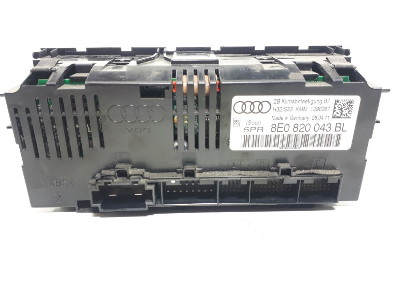 Recambio de mando climatizador para seat exeo berlina (3r2) reference referencia OEM IAM 8E0820043BL   Recambio de mando climatizador para seat exeo berlina (3r2) reference referencia OEM IAM 8E0820043BL