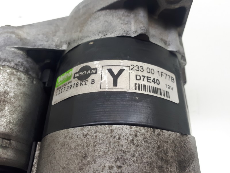 Recambio de motor arranque para nissan micra (k12e) acenta referencia OEM IAM 233001F77B D7E40 