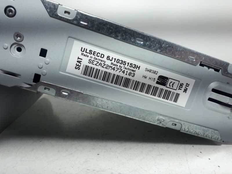 Recambio de sistema audio / radio cd para seat ibiza (6j5) copa referencia OEM IAM 6J1035153H SEZAZ2M4774103 