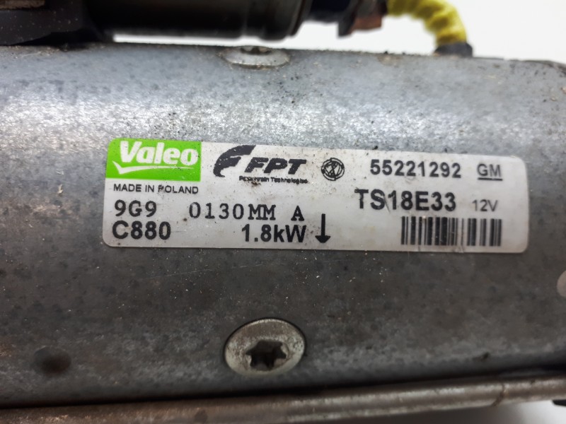 Recambio de motor arranque para opel corsa d corsavan referencia OEM IAM 55221292 TS18E33 
