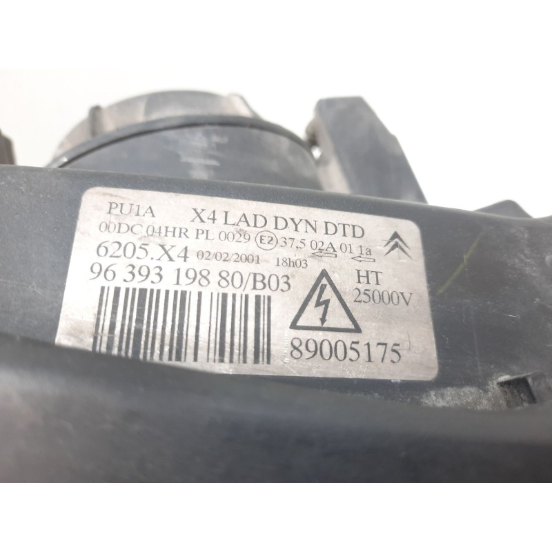 Recambio de faro derecho para citroën c5 berlina 2.0 16v cat (rfn / ew10j4) referencia OEM IAM 9639319880  
